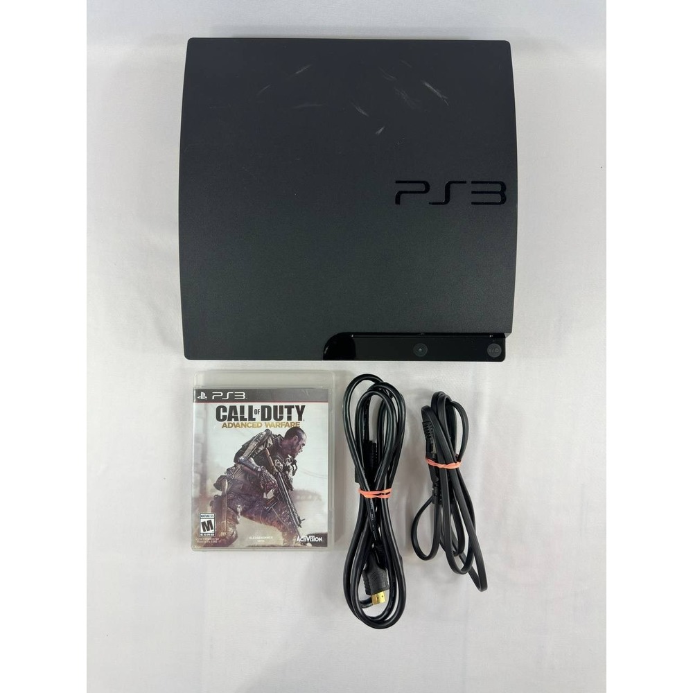 Sony PlayStation 3 PS3 Slim 160GB CECH-3001A Console Bundle + COD & Cables